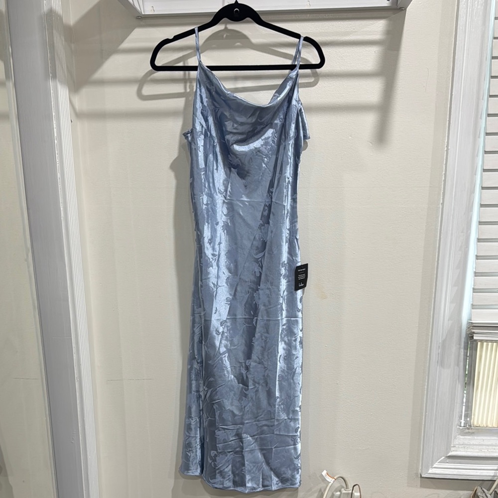 Lulu's Light Blue Midi Dress